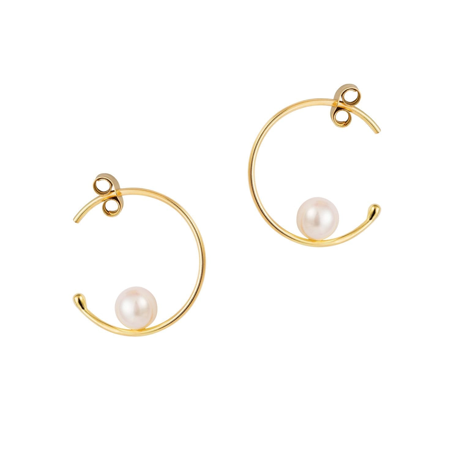 Vincents Fine Jewelry | Sweet Pea | Baby Pearl Hoops