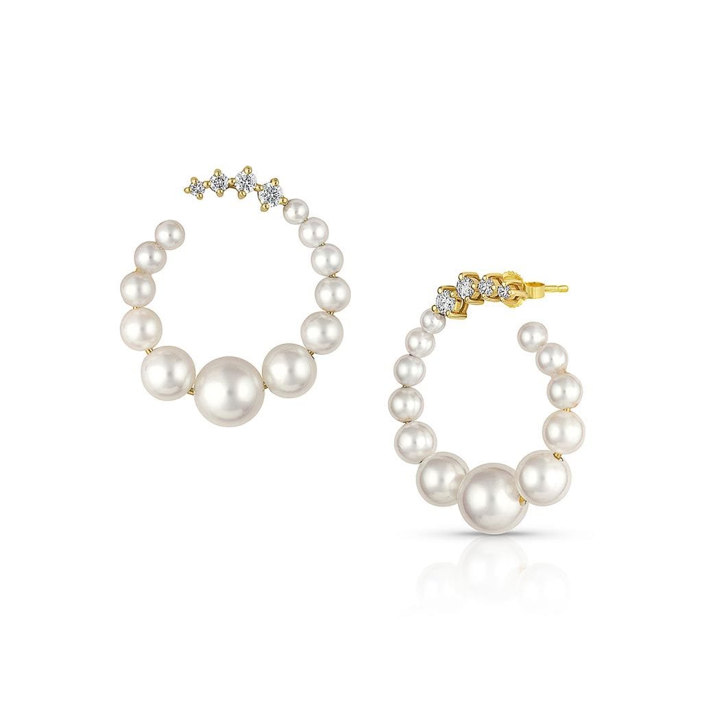 Vincents Fine Jewelry | Jane Kaye | Pearl Loop Earrings