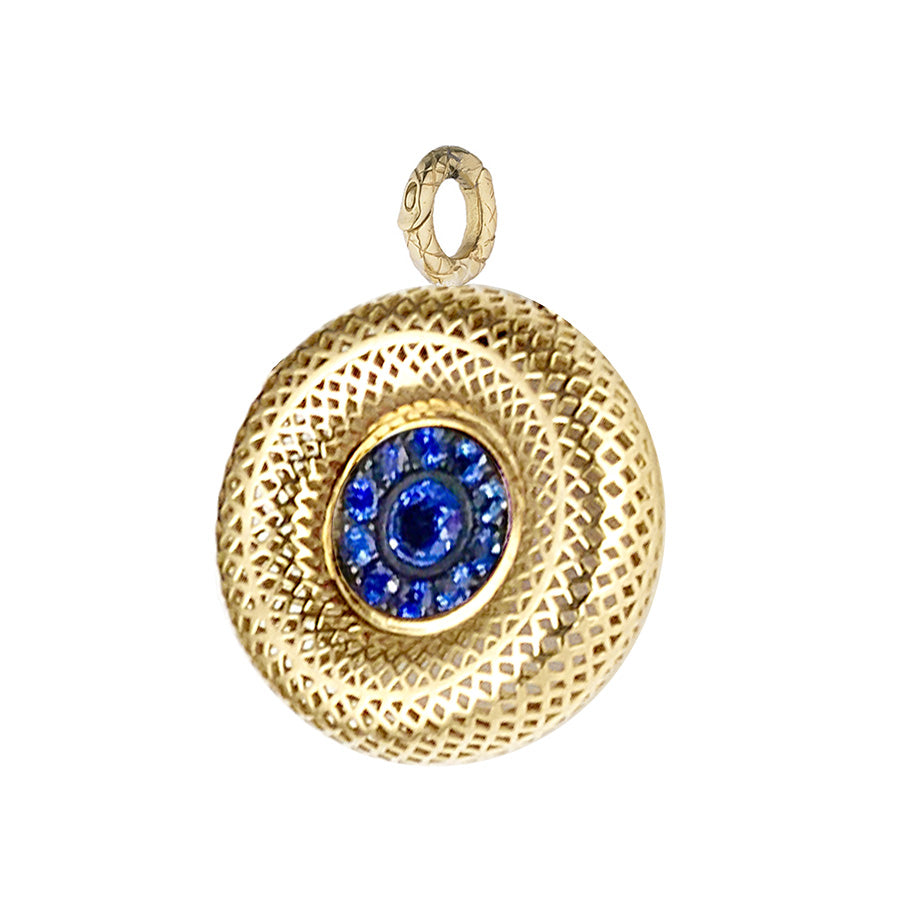 Crownwork® Donut Pendant with Sapphires