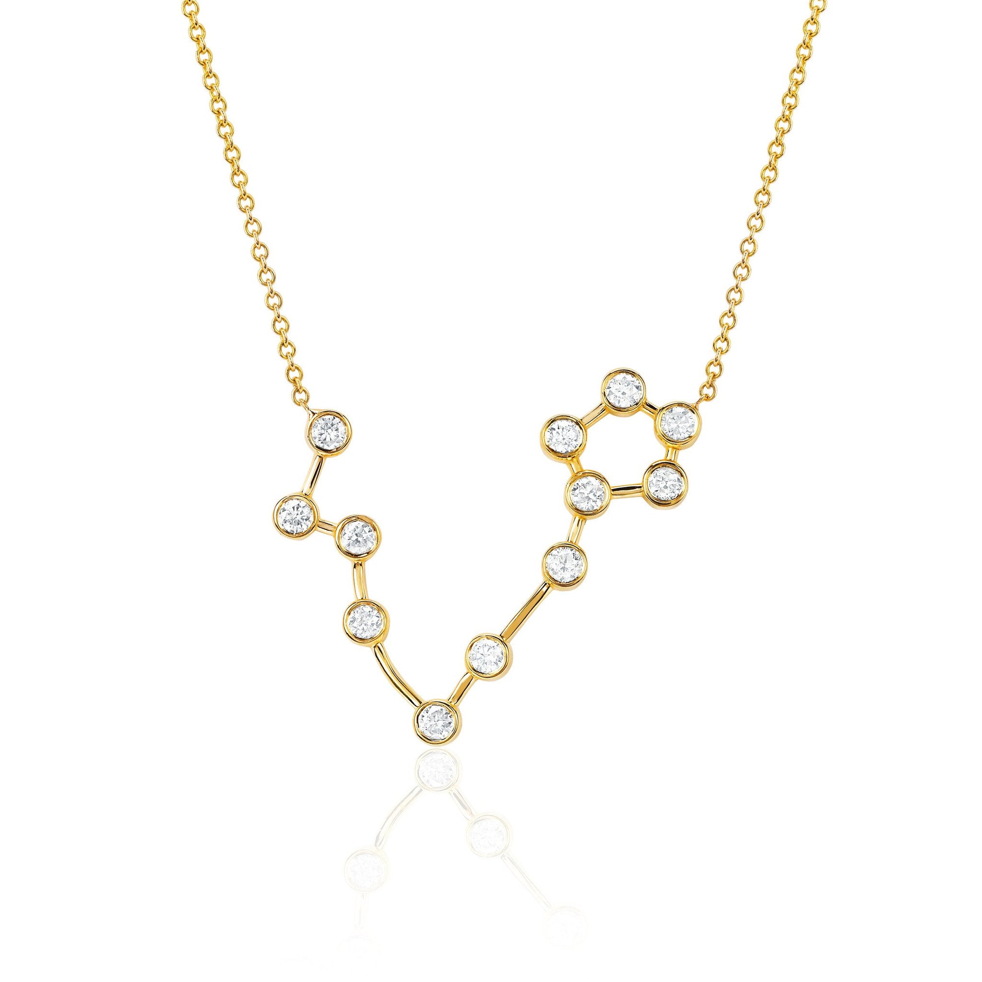 Pisces Diamond Constellation Necklace