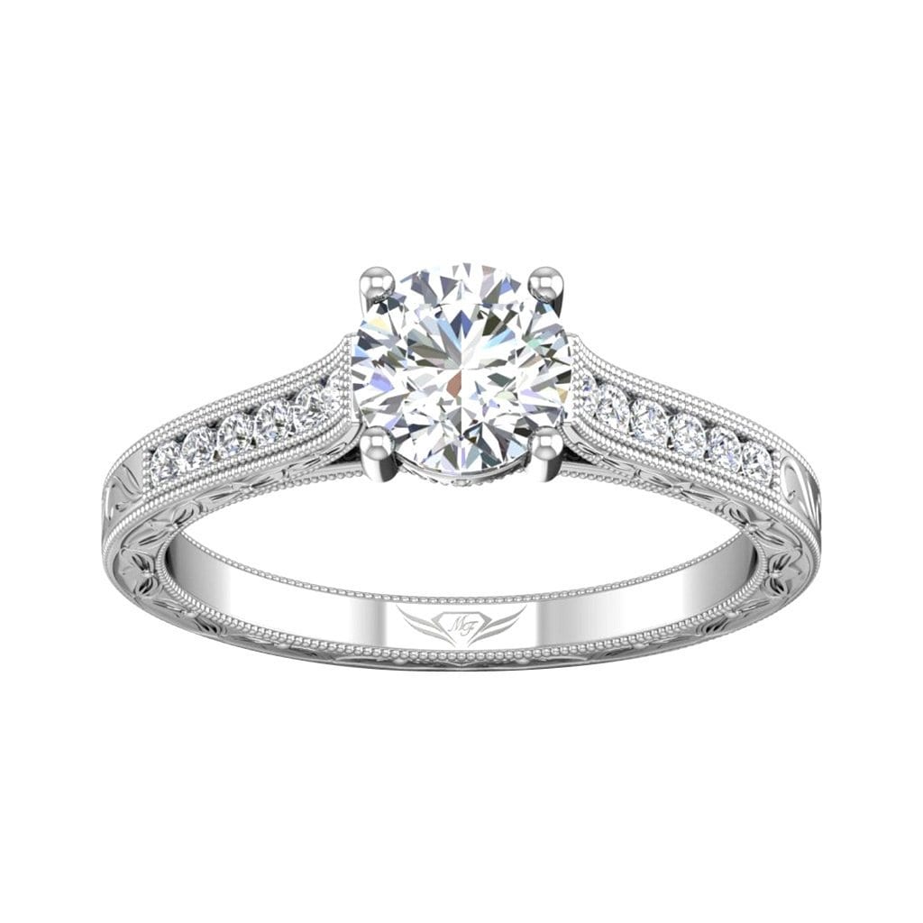 Vincents Fine Jewelry | Martin Flyer | Channel Hand Engraved Engagement Ring