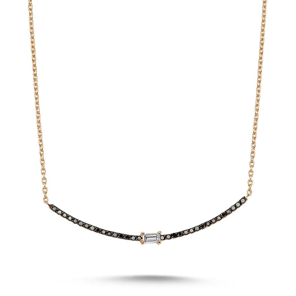 Vincents Fine Jewelry | Own Your Story | Black Diamond Arc Necklace