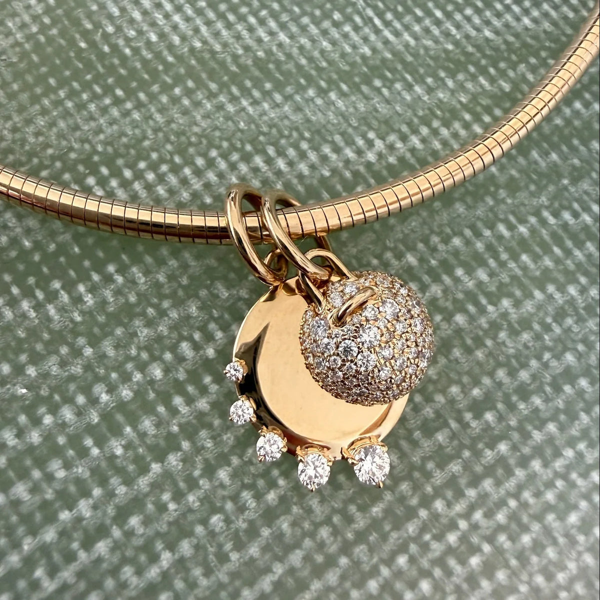 Mini Diamond Tailored Gumball Charm