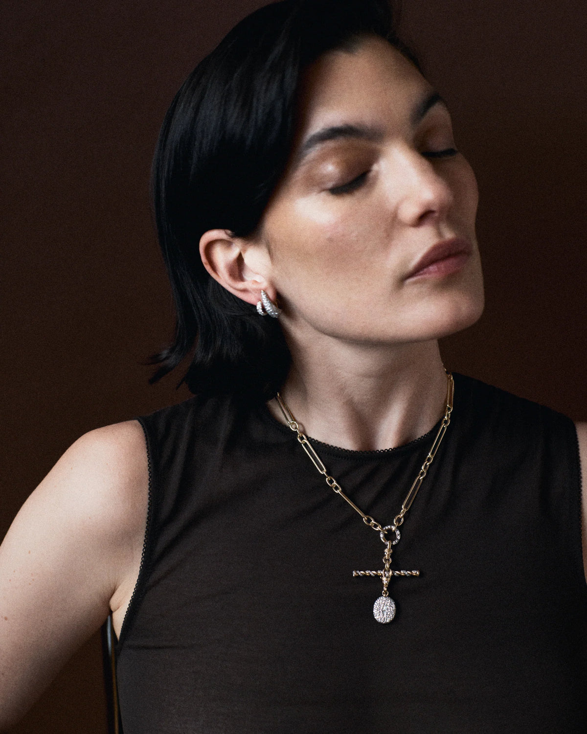 Sapphire Oval Pocket Watch Pendant