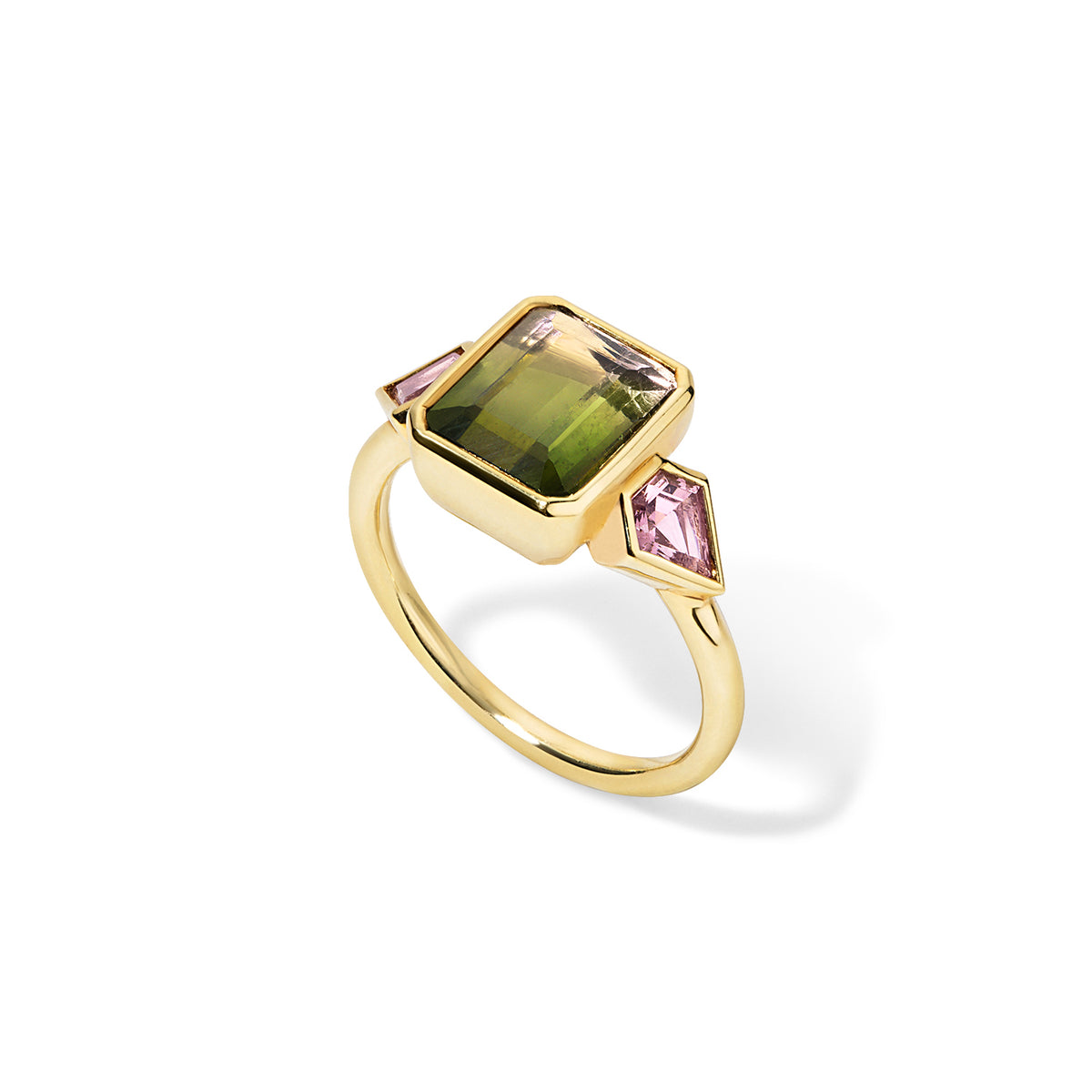 Tourmaline Triad Ring (One-of-a-kind)