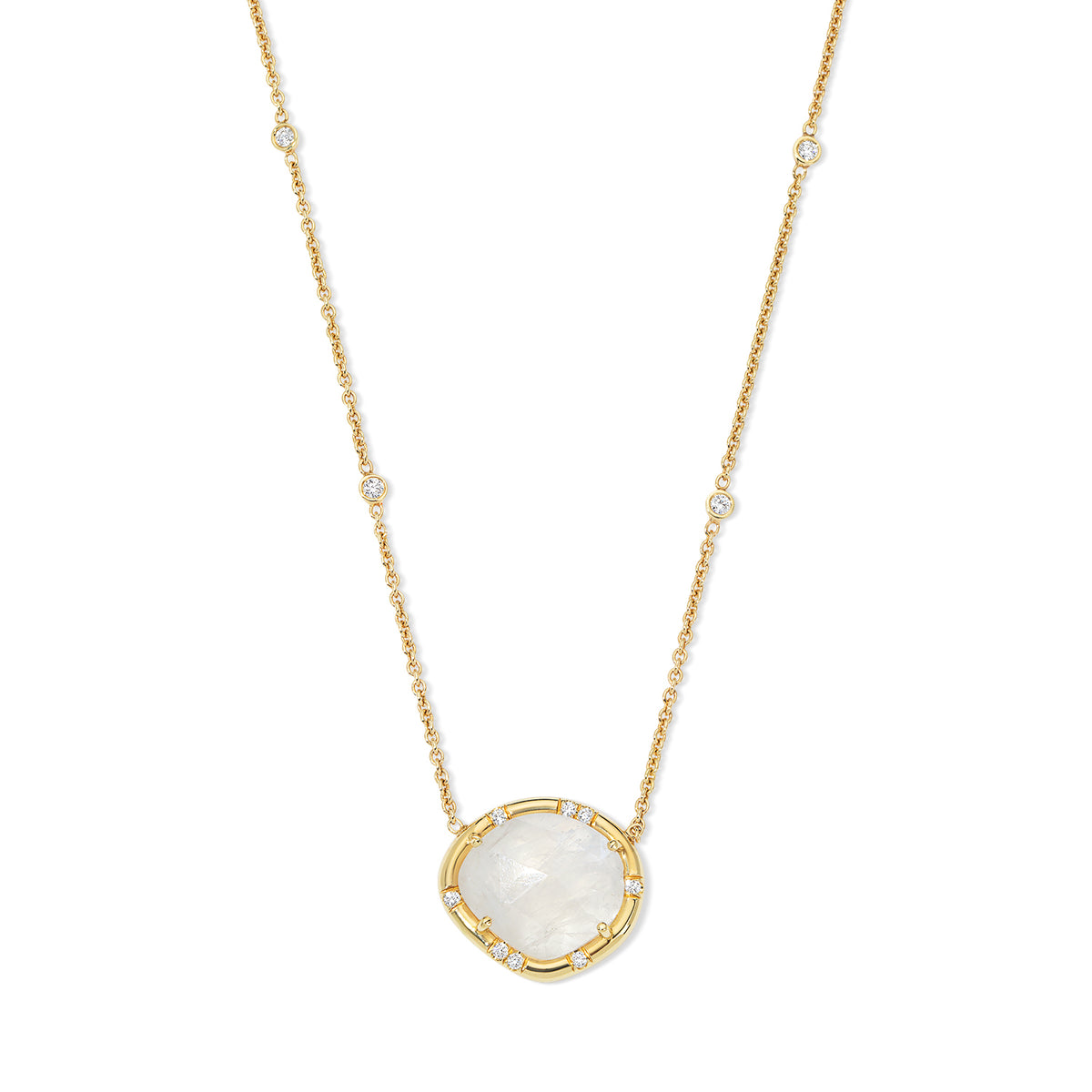 Moonstone Sprinkle Necklace