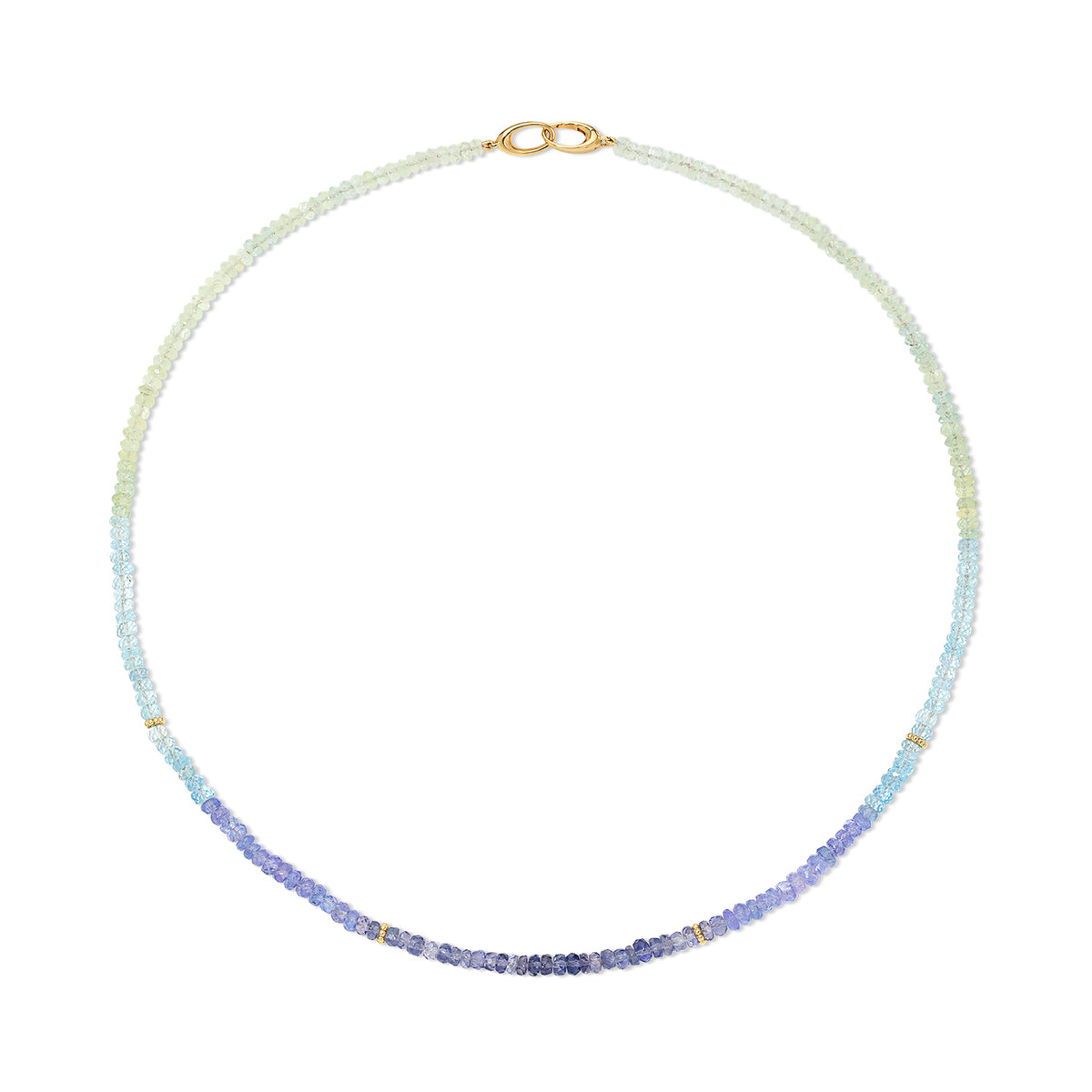 Tanzanite Bail Beaded Necklace