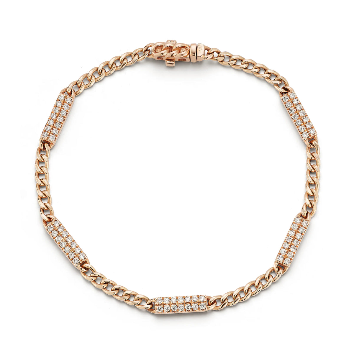 SYLVIE ROSE CUBAN CHAIN BAR BRACELET