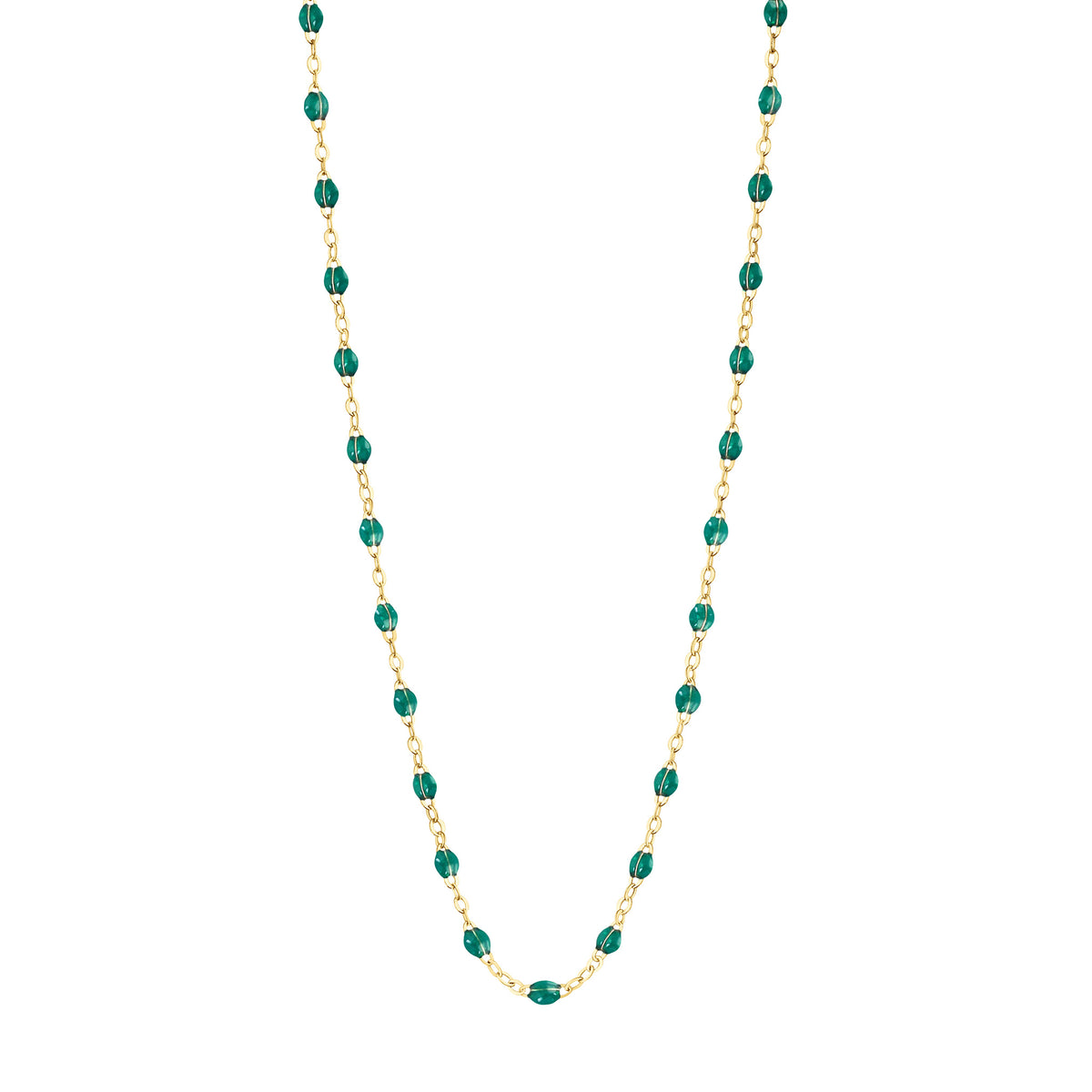 Classic Gigi Necklace - Emerald 17.7&quot;