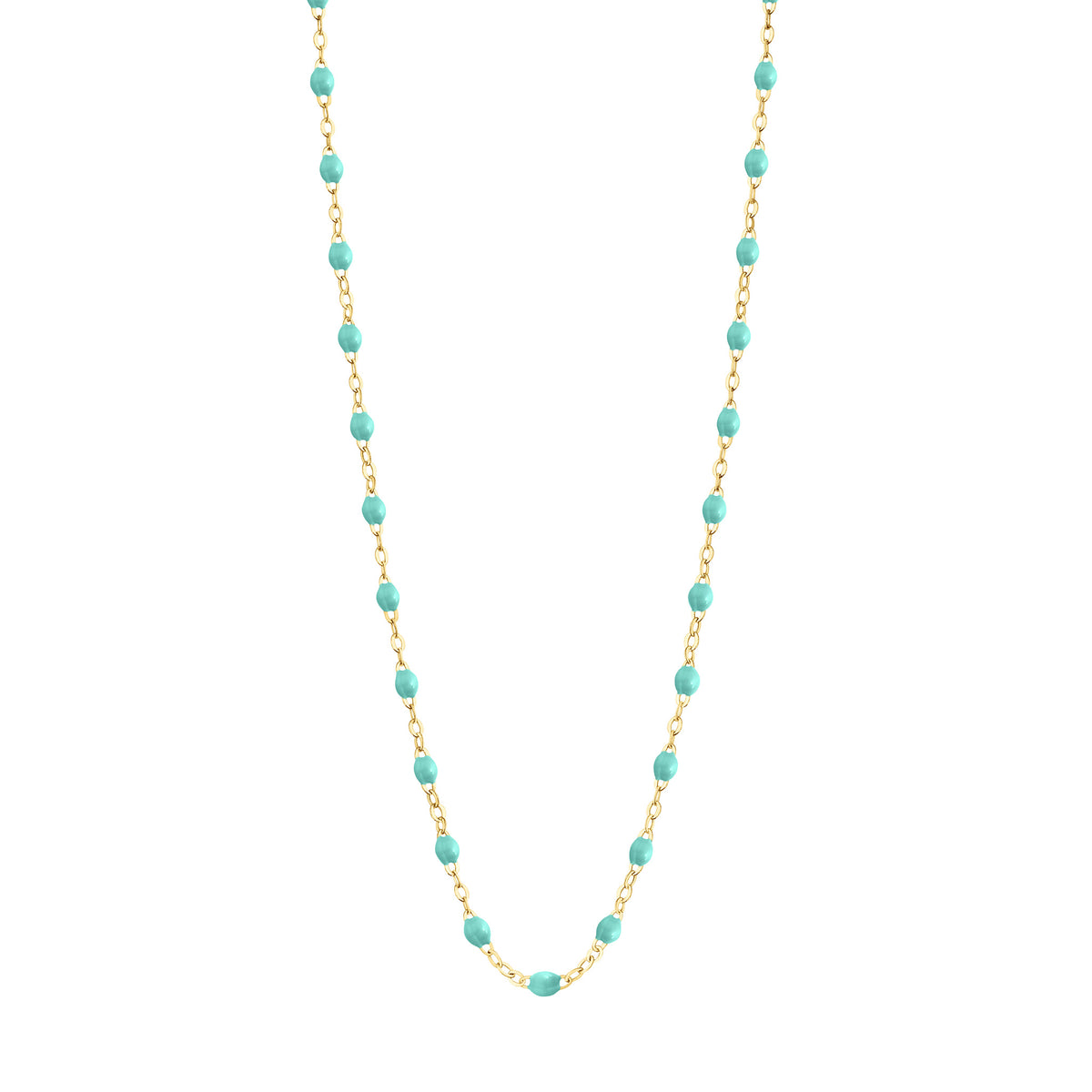 Classic Gigi Necklace - Green Turquise 17.7&quot;
