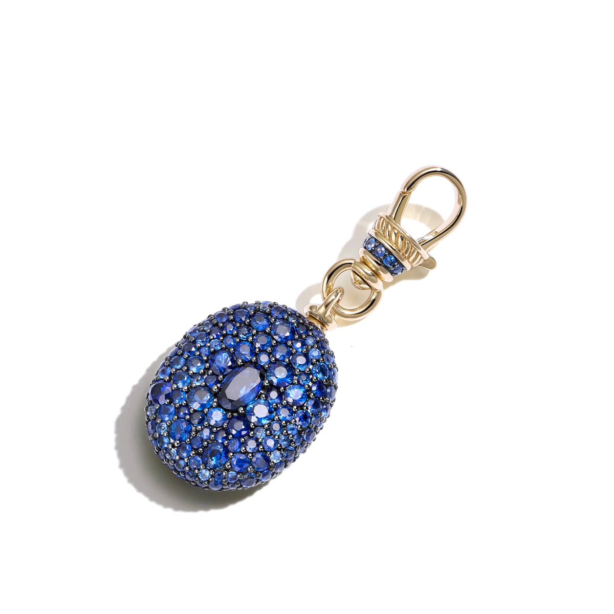 Sapphire Oval Pocket Watch Pendant