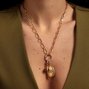 Liberté Large Rope Charm Brown