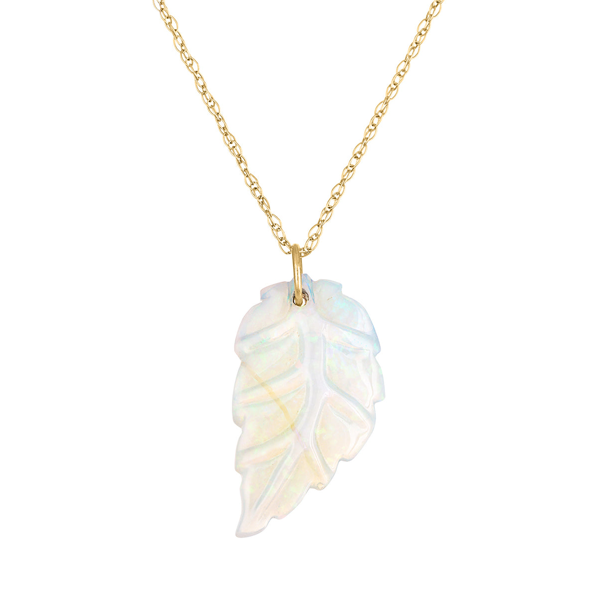 Carved Leaf Pendant 