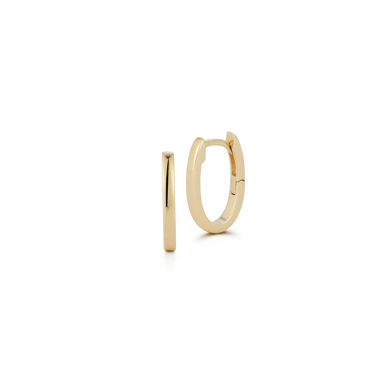 DRD U-Shape Solid Gold Hoops