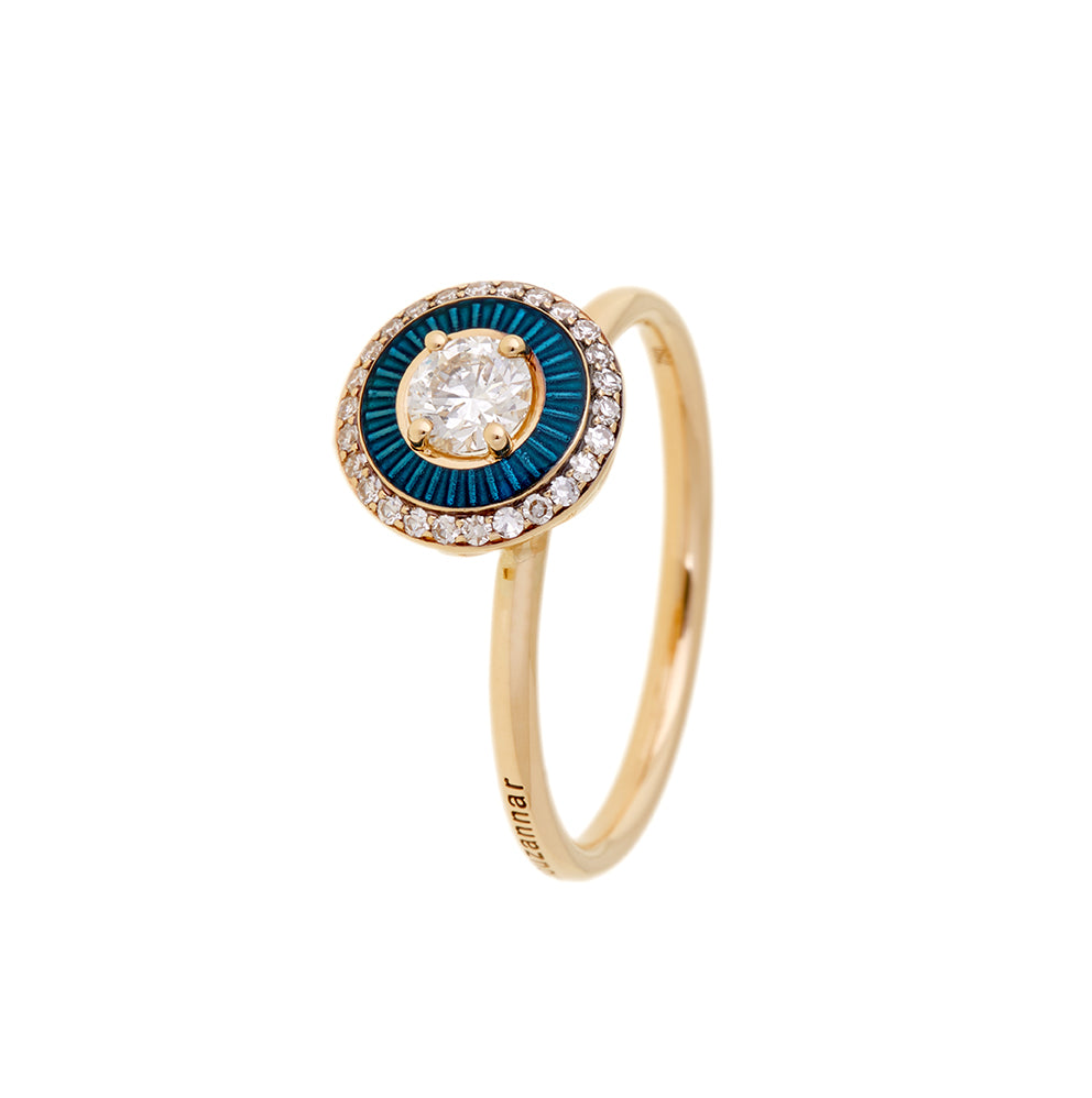 Mina Sky Blue Ring - Diamonds