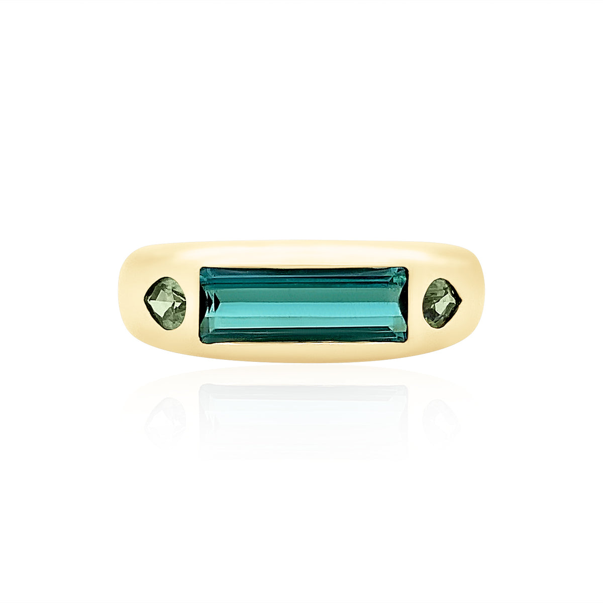 Elongated Tourmaline with Sapphire Pears Classic Nomad