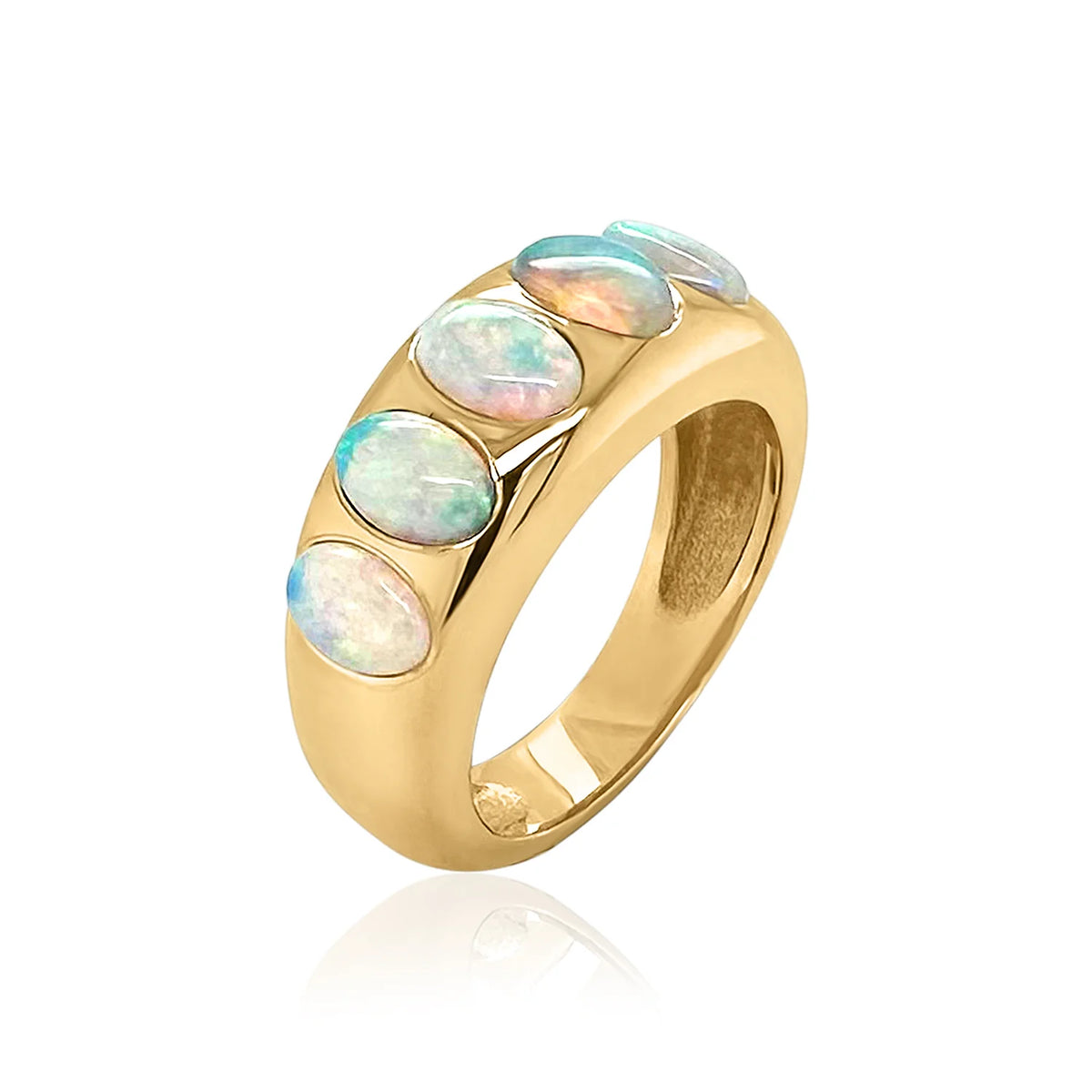 5 OVAL CLASSIC NOMAD RING - OPAL