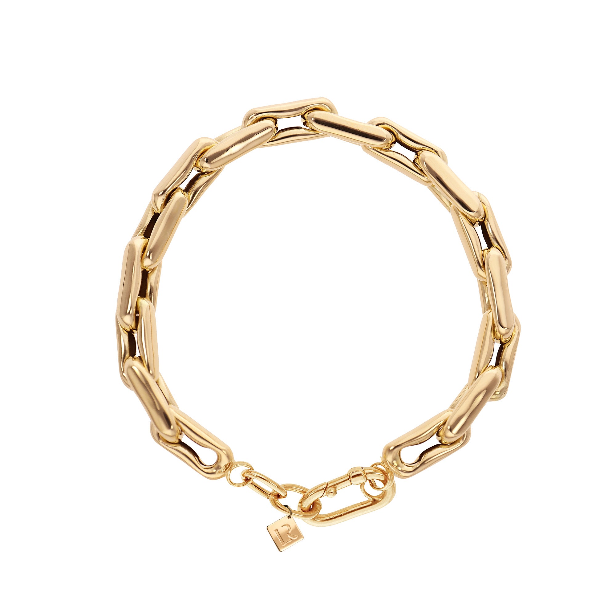 AFJ Gold Collection - 14k Yellow Gold Mixed Oval Link Bracelet – AF Jewelers