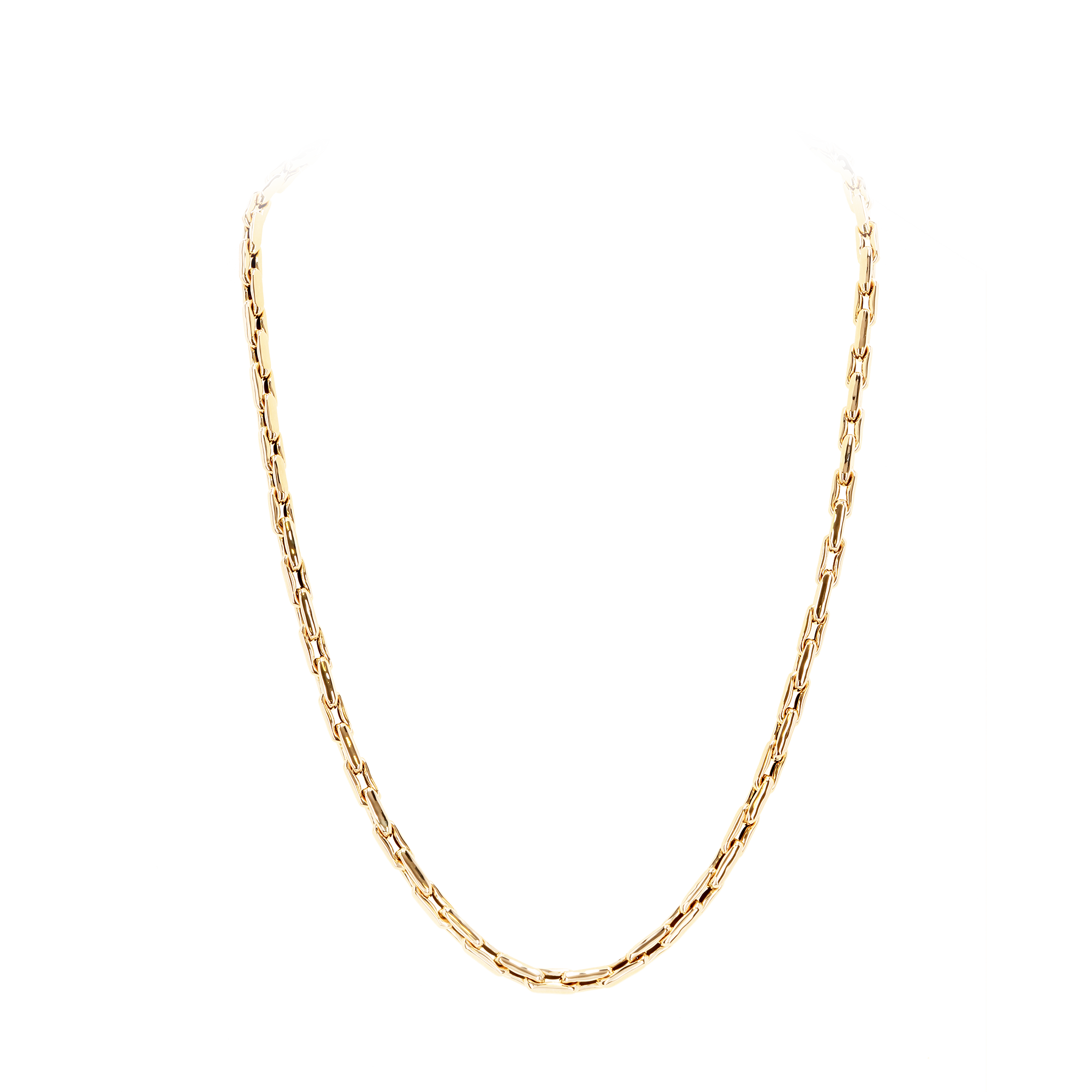 LAUREN  -  14K Yellow Gold Extra Small Links Long Necklace