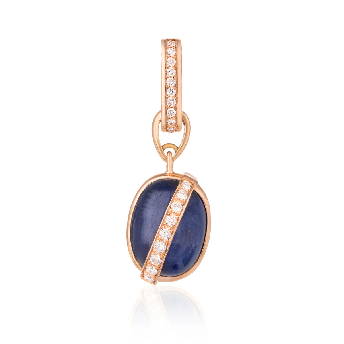 Liberté Charm Cabochon Blue Sapphire