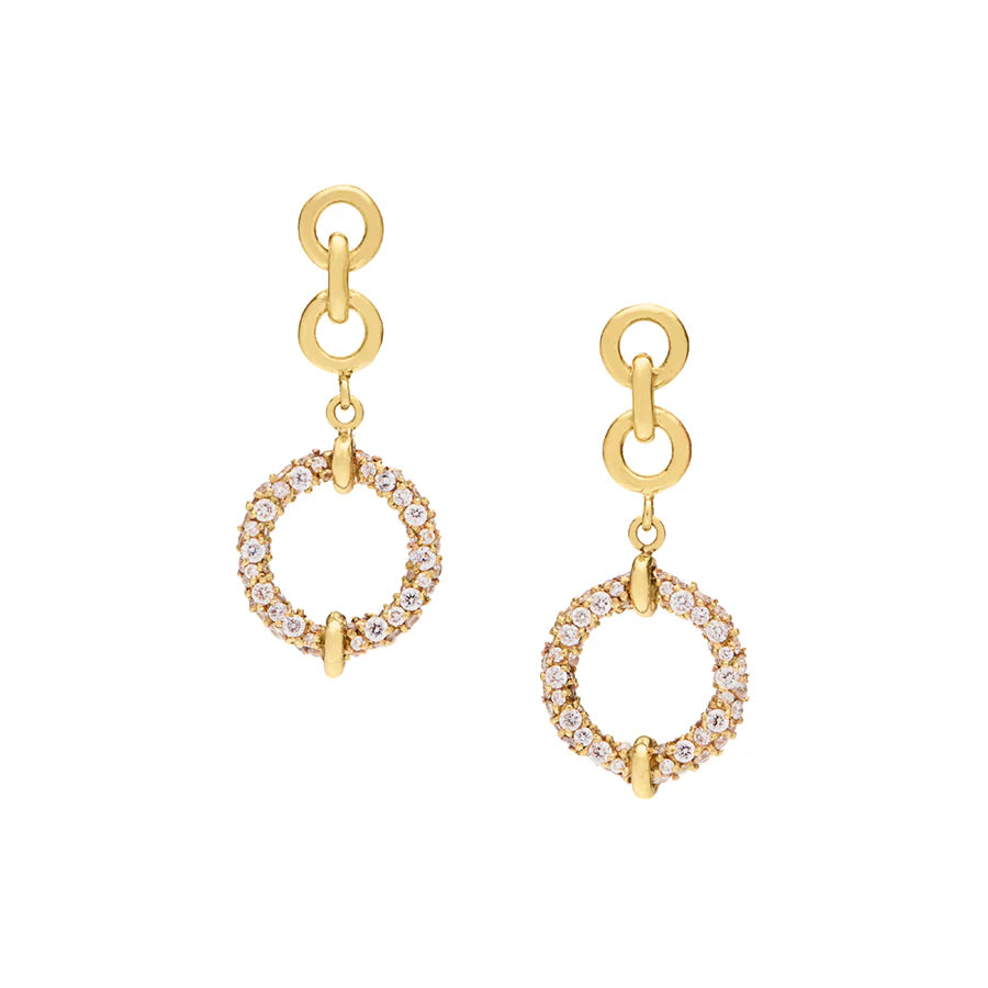 Deconstructed Diamond Earrings