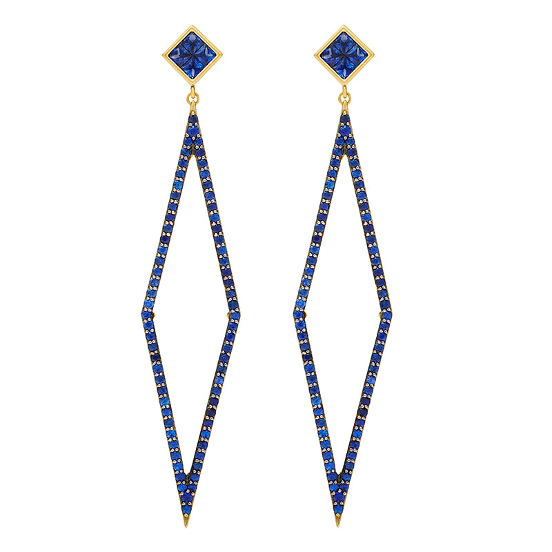 Tapestry Sapphire Earrings