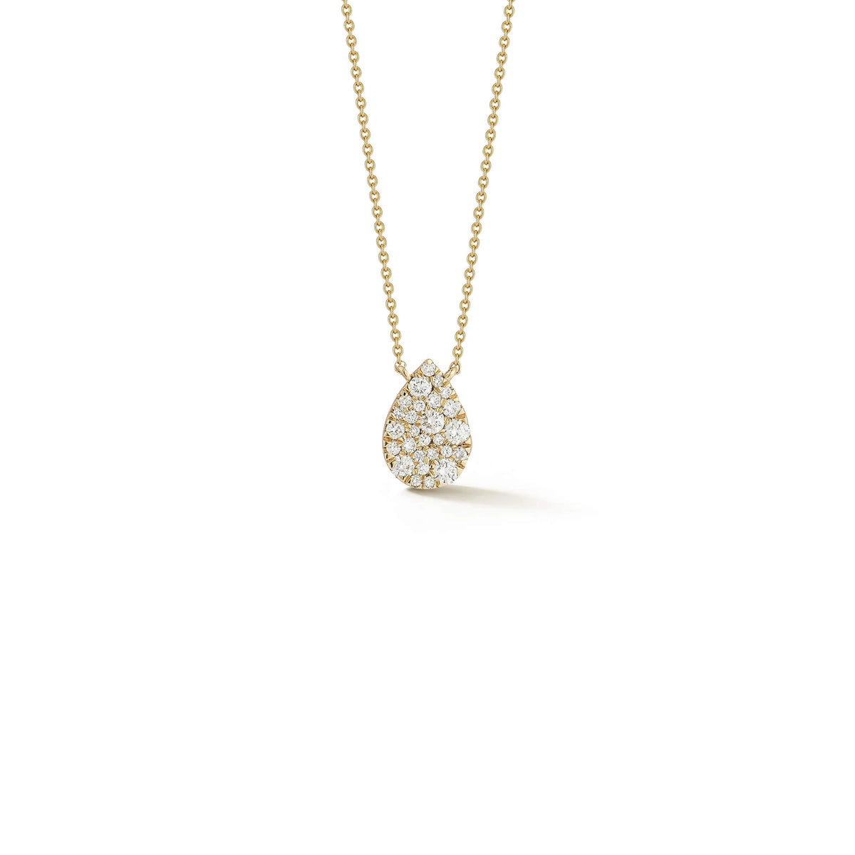 Samantha Lynn Large Diamond Teardrop Necklace