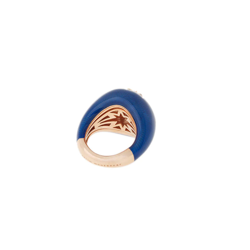 Aïda Navy Blue Ring - Blue Sapphire, Diamonds