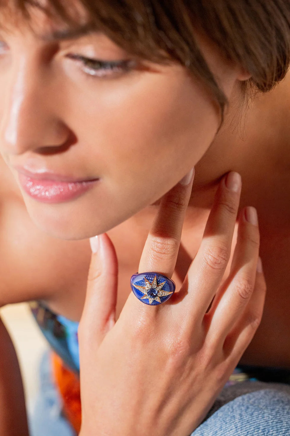 Vincents Fine Jewelry Istanbul Ring Blue Sapphire Diamonds