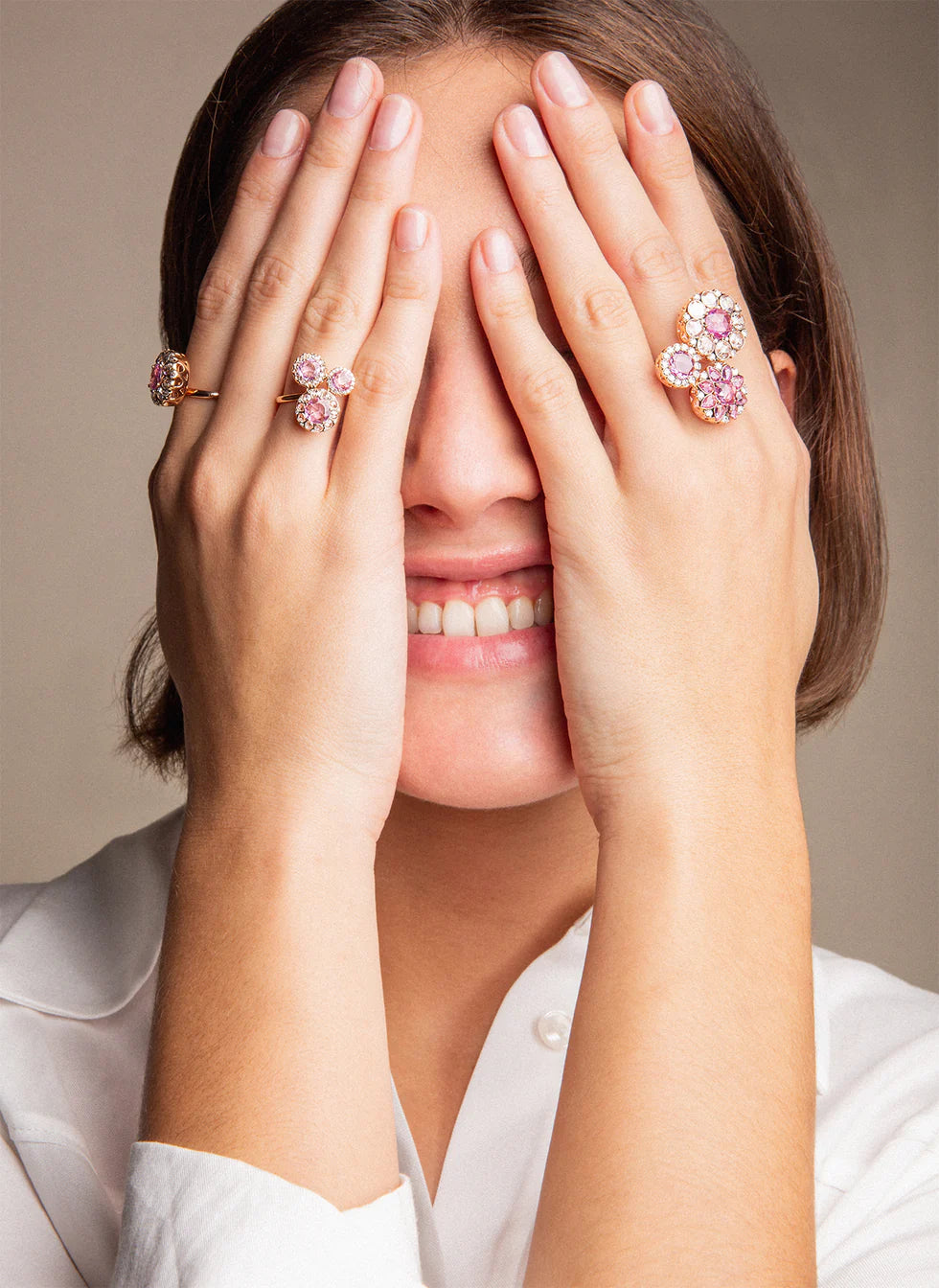 Vincents Fine Jewelry Selim Mouzannar Beirut Rosace Charm Pink