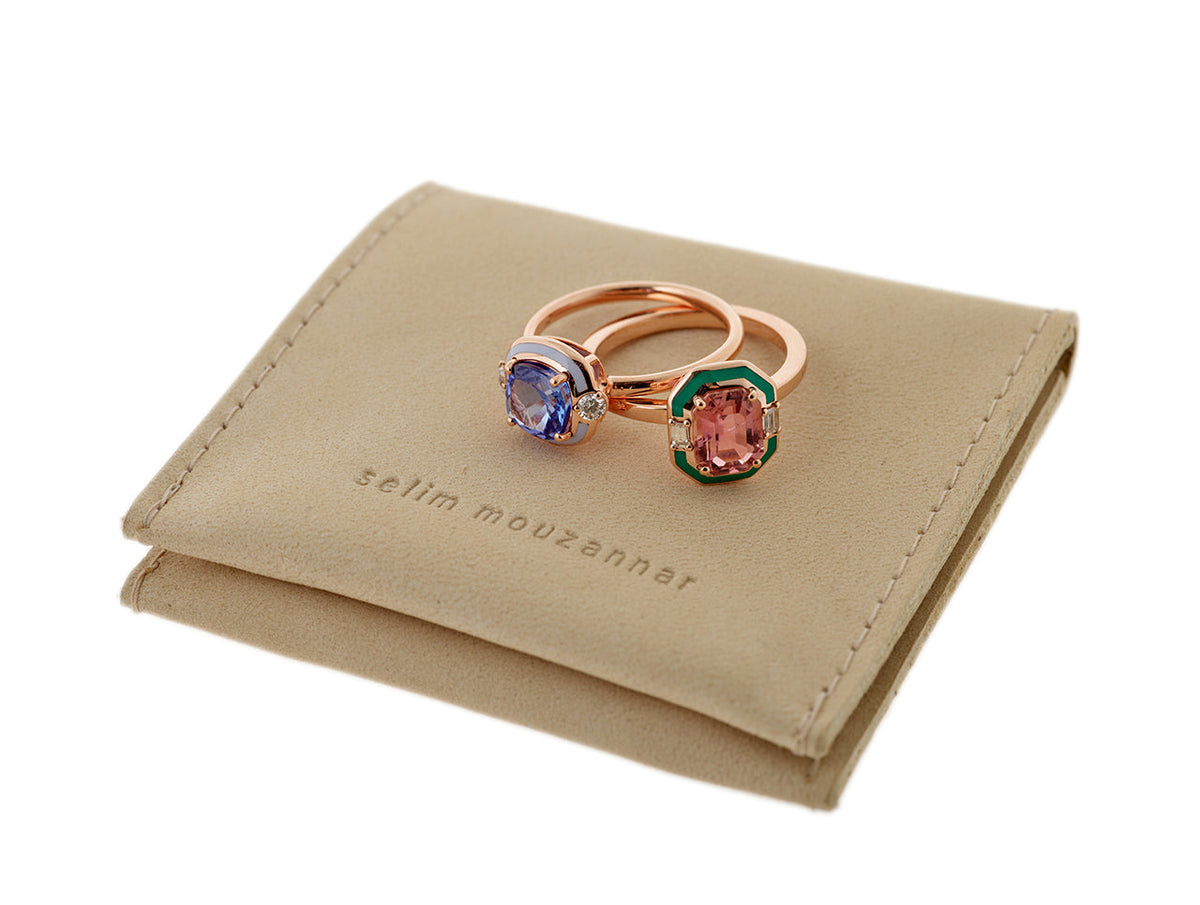 Gemma Ring Morganite - Tanzanite