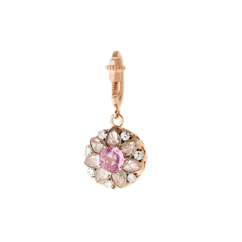 Beirut Rosace Charm Pink Sapphire - Diamond