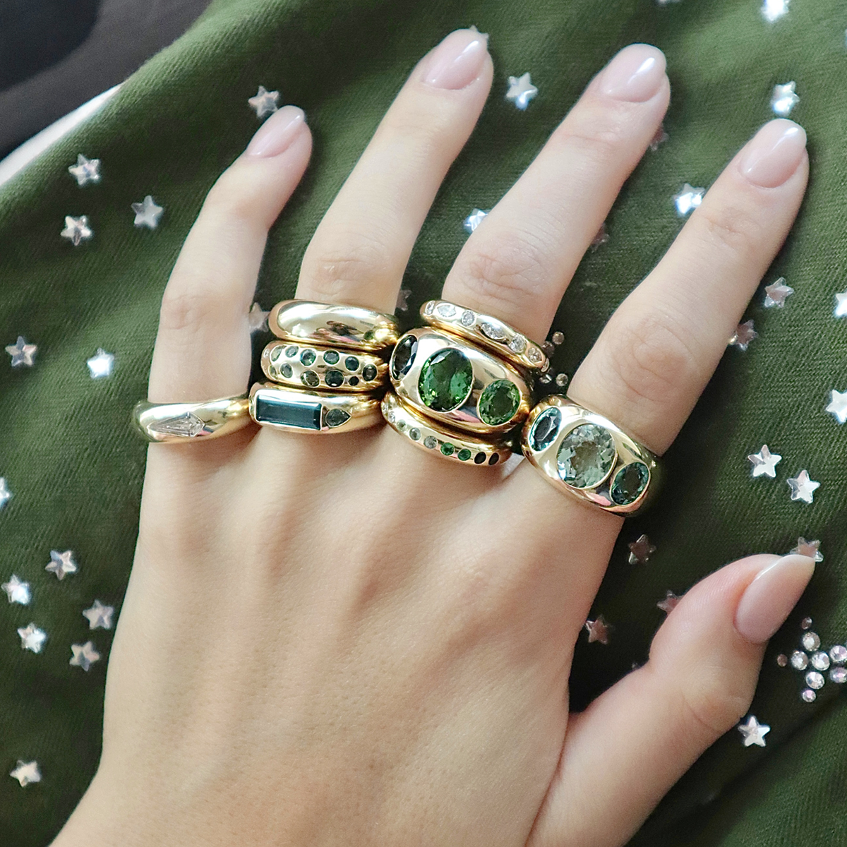 Skinny Nomad - Round &amp; Marquise Diamond