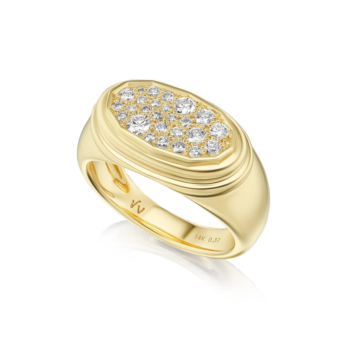 Eleven Pavé Pinky Ring