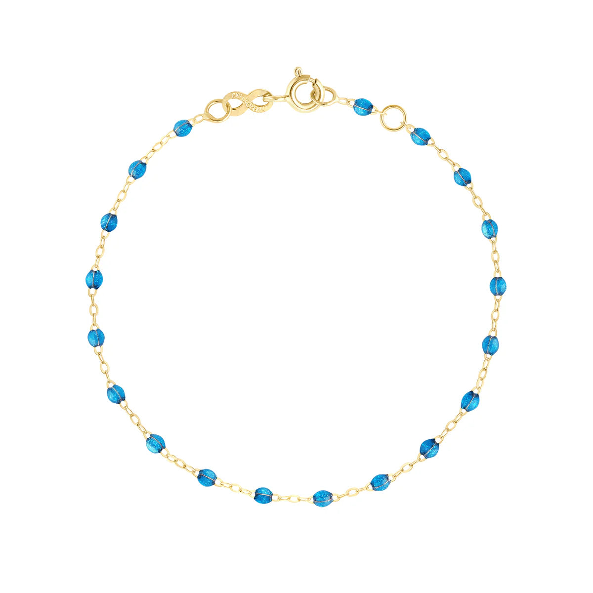 Classic Gigi Azur Bracelet, Yellow Gold, 6.7"