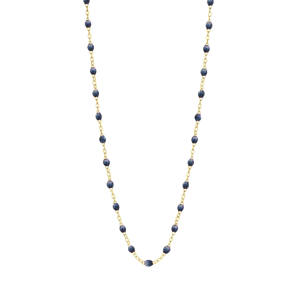 Classic Gigi Midnight necklace, yellow gold, 16.5&quot;