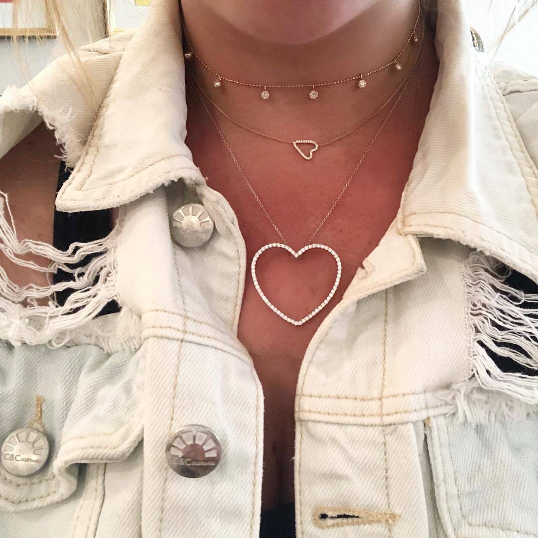 Vincents Fine Jewelry | Jane Kaye | Oversized Open Heart Necklace