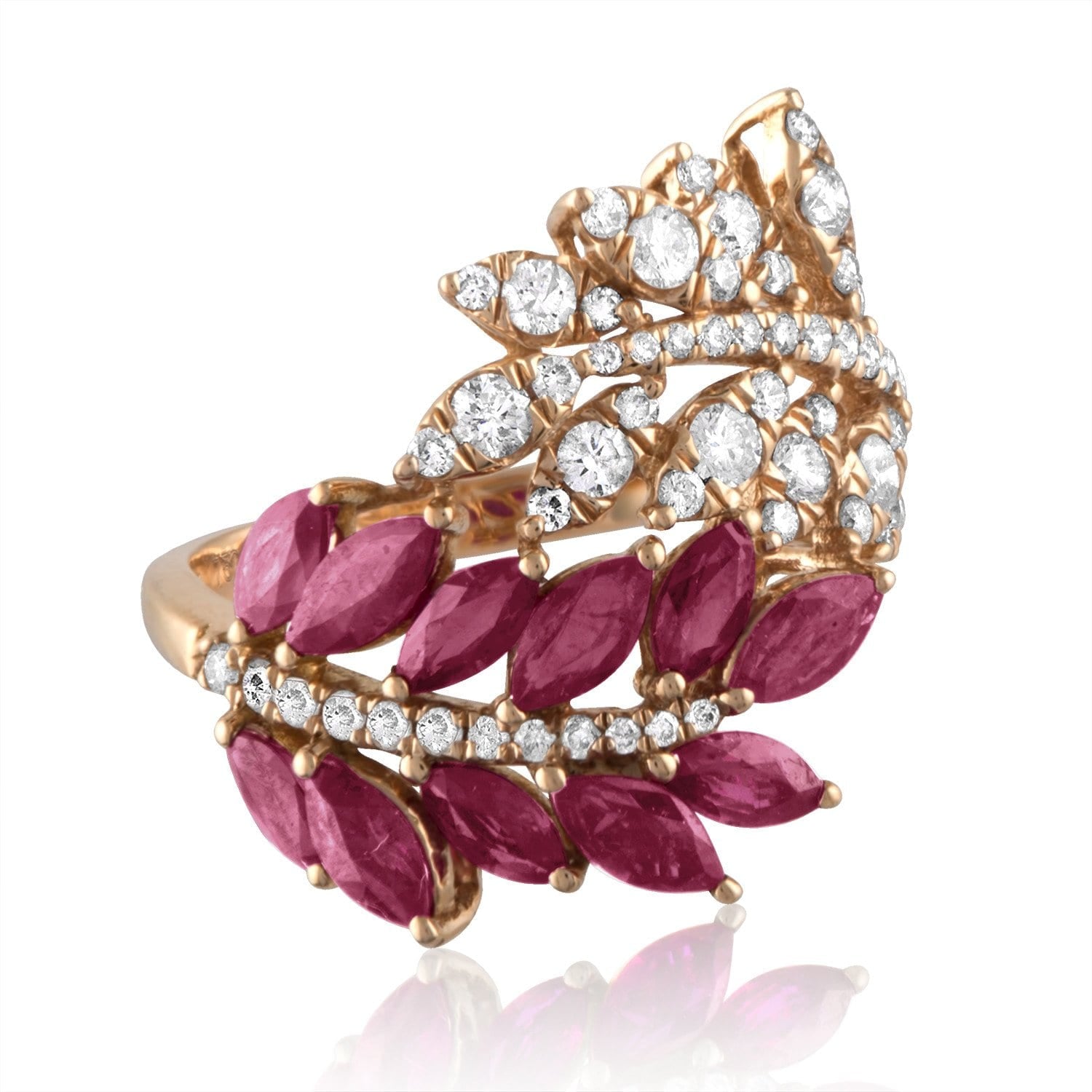 Vincents Fine Jewelry | Jane Kaye | Double Leaf Ruby Ring
