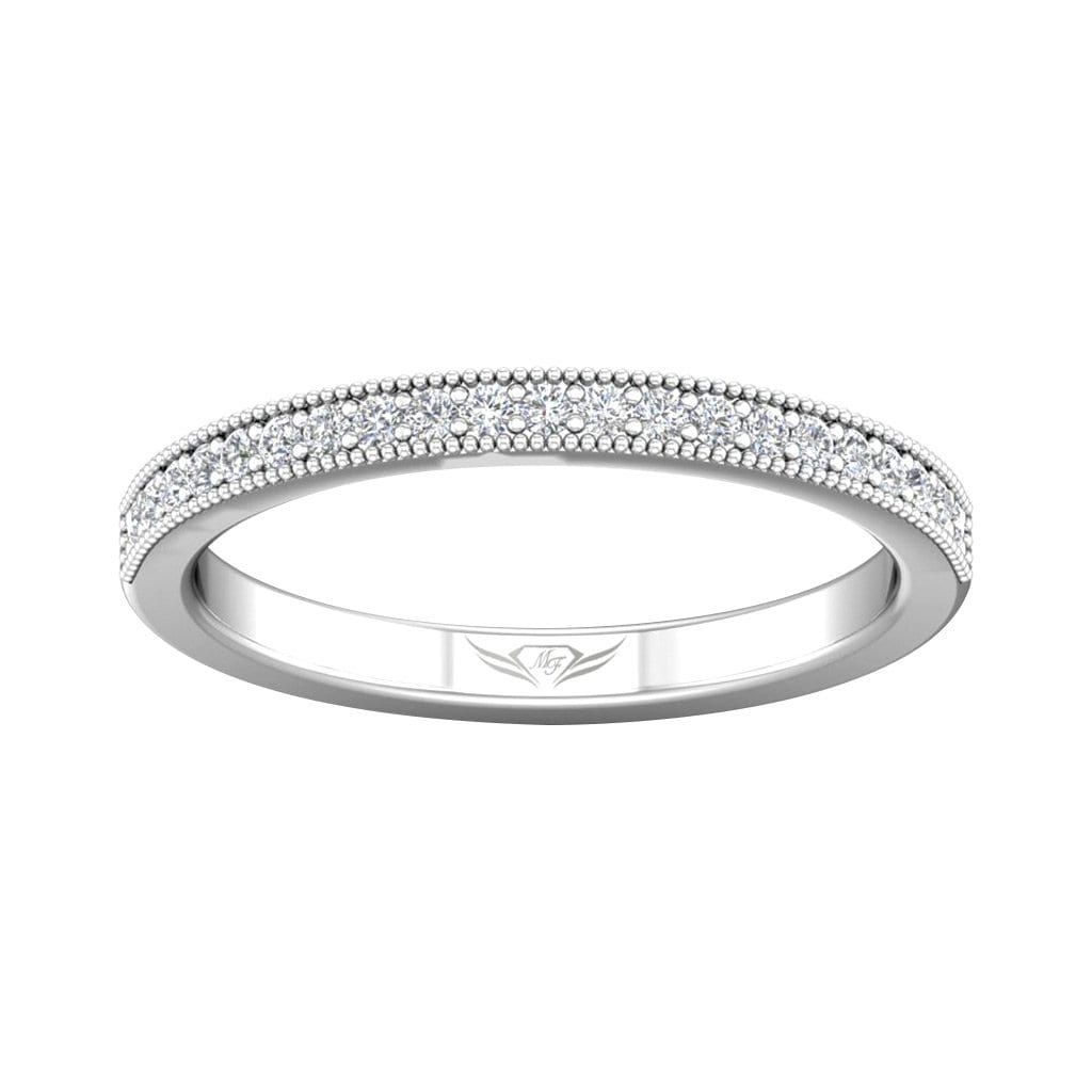 Vincents Fine Jewelry | Martin Flyer | Bead Set Micropave Bead Set Matching Wedding Band
