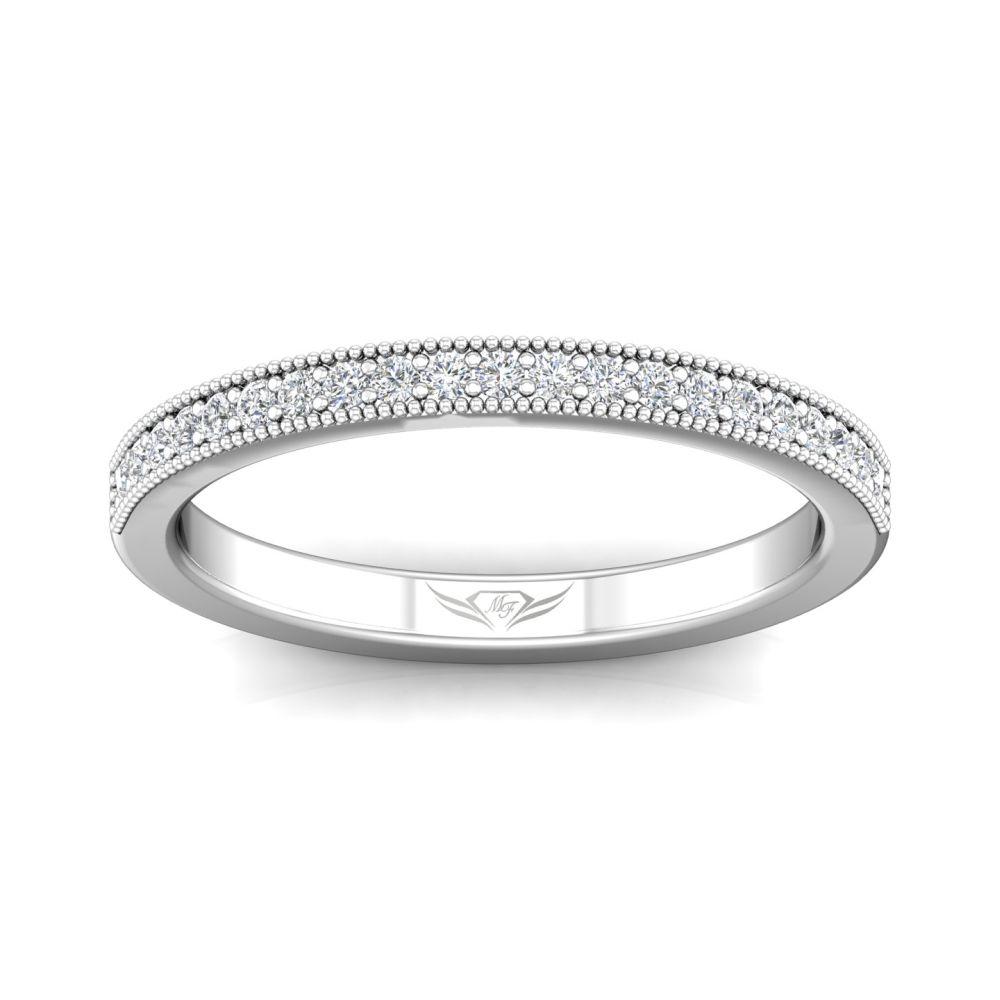 Vincents Fine Jewelry | Martin Flyer | Bead Set Micropave Bead Set Matching Wedding Band