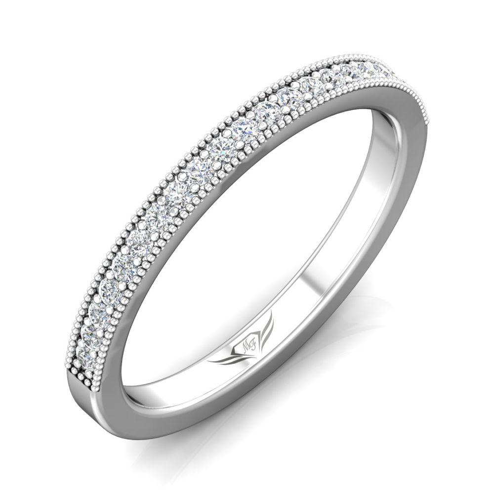 Vincents Fine Jewelry | Martin Flyer | Bead Set Micropave Bead Set Matching Wedding Band