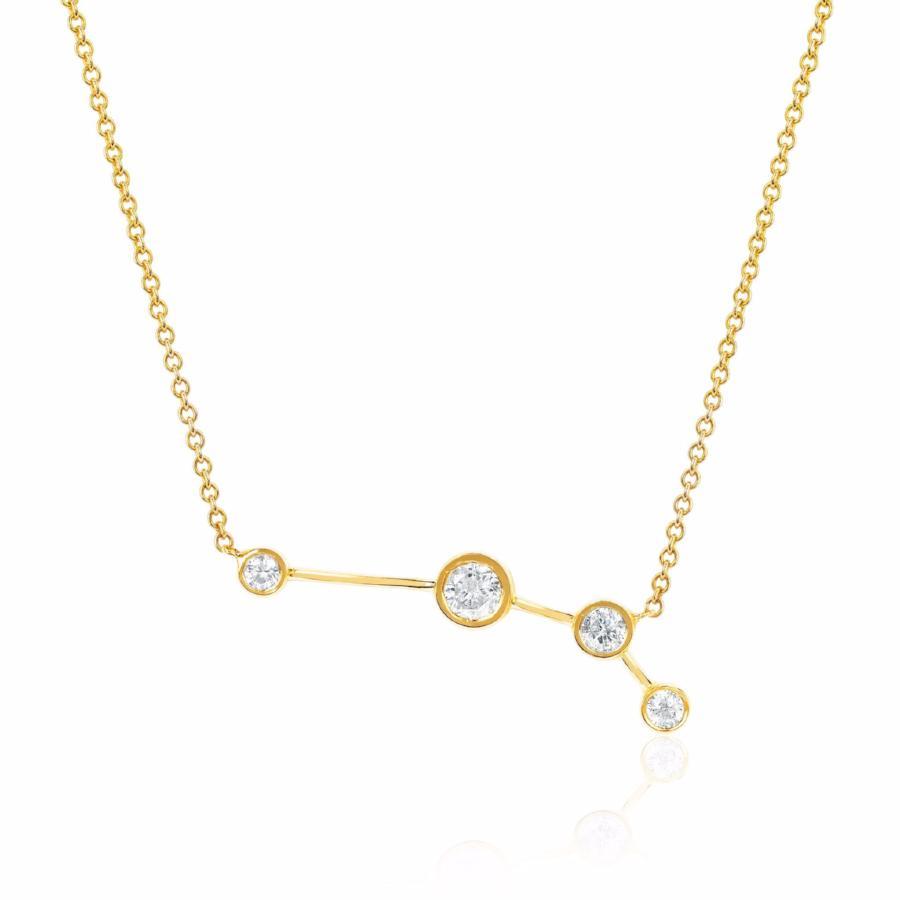 Aries Diamond Constellation Necklace Jewelry - Vincents Fine