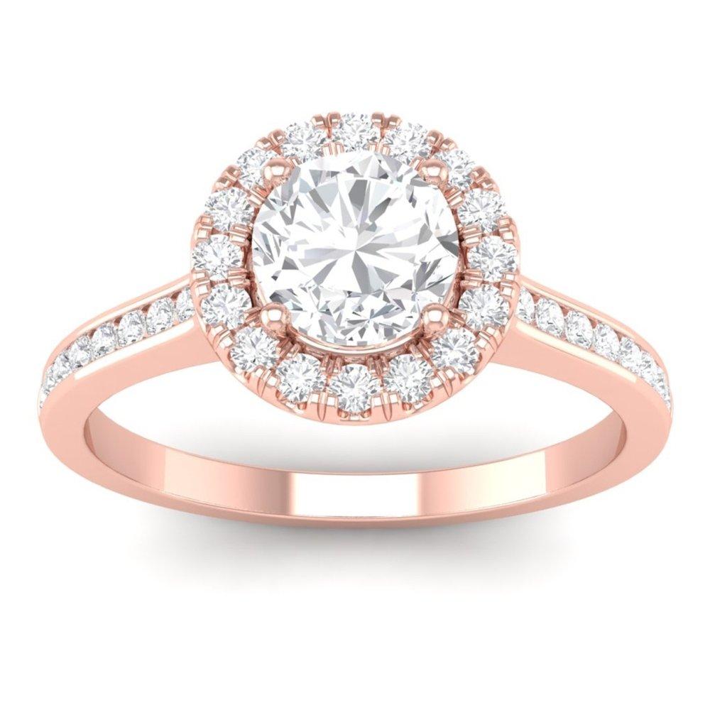 Vincents Fine Jewelry | Martin Flyer | Channel Halo Engagement Ring