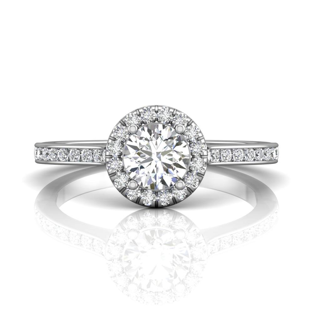 Vincents Fine Jewelry | Martin Flyer | Channel Halo Engagement Ring