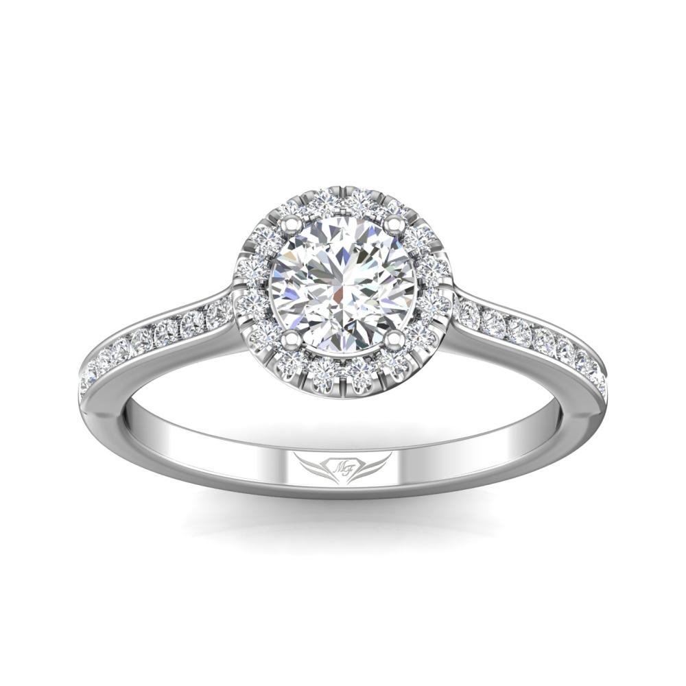 Vincents Fine Jewelry | Martin Flyer | Channel Halo Engagement Ring