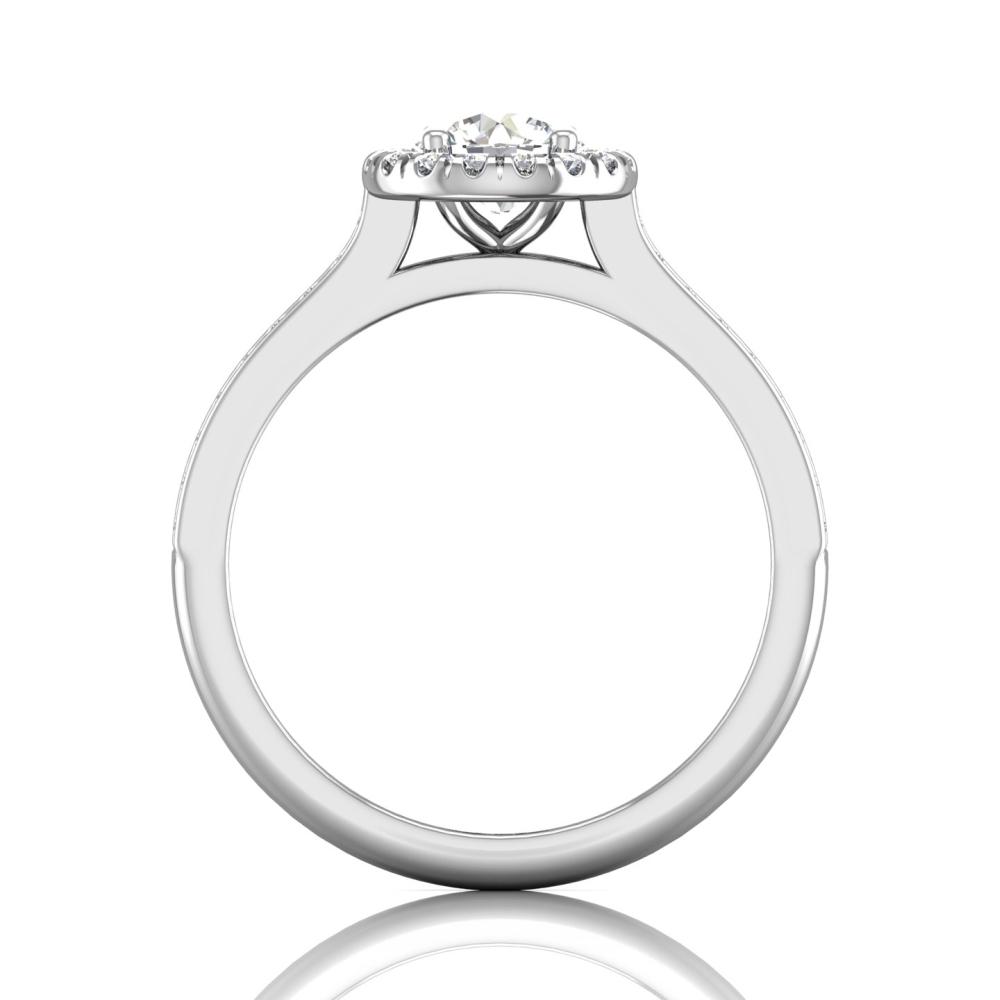 Vincents Fine Jewelry | Martin Flyer | Channel Halo Engagement Ring