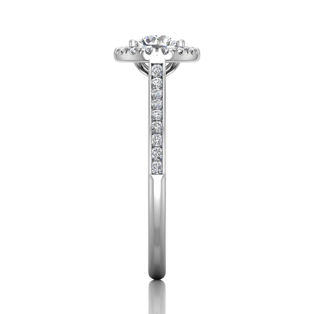 Vincents Fine Jewelry | Martin Flyer | Channel Halo Engagement Ring