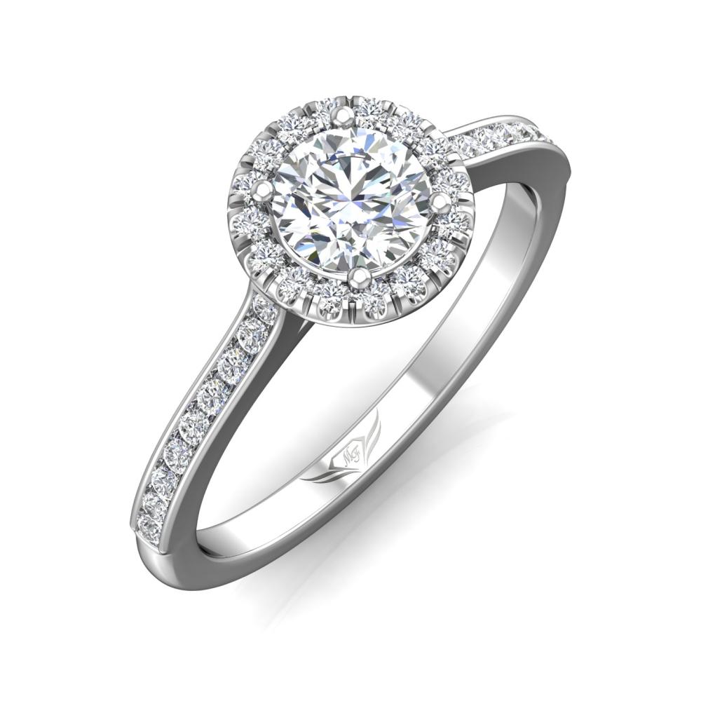 Vincents Fine Jewelry | Martin Flyer | Channel Halo Engagement Ring