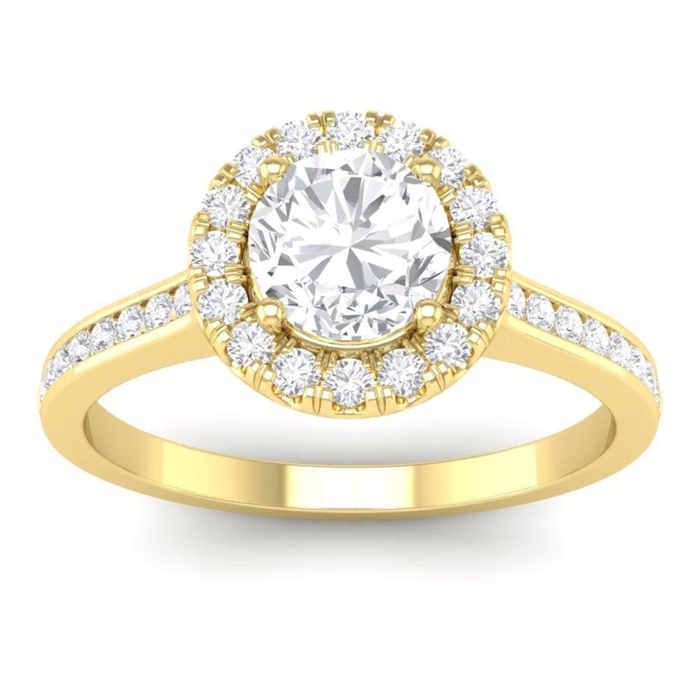 Vincents Fine Jewelry | Martin Flyer | Channel Halo Engagement Ring