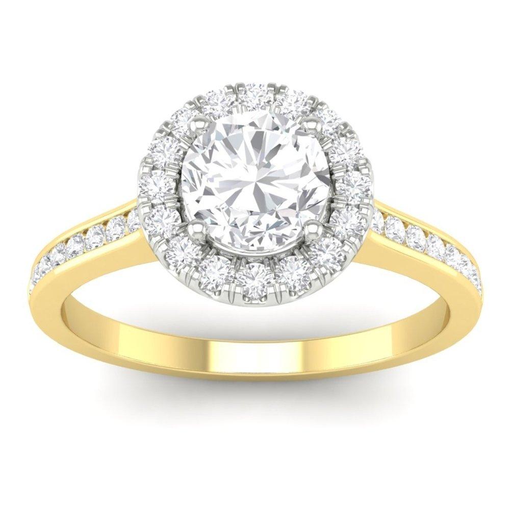 Vincents Fine Jewelry | Martin Flyer | Channel Halo Engagement Ring